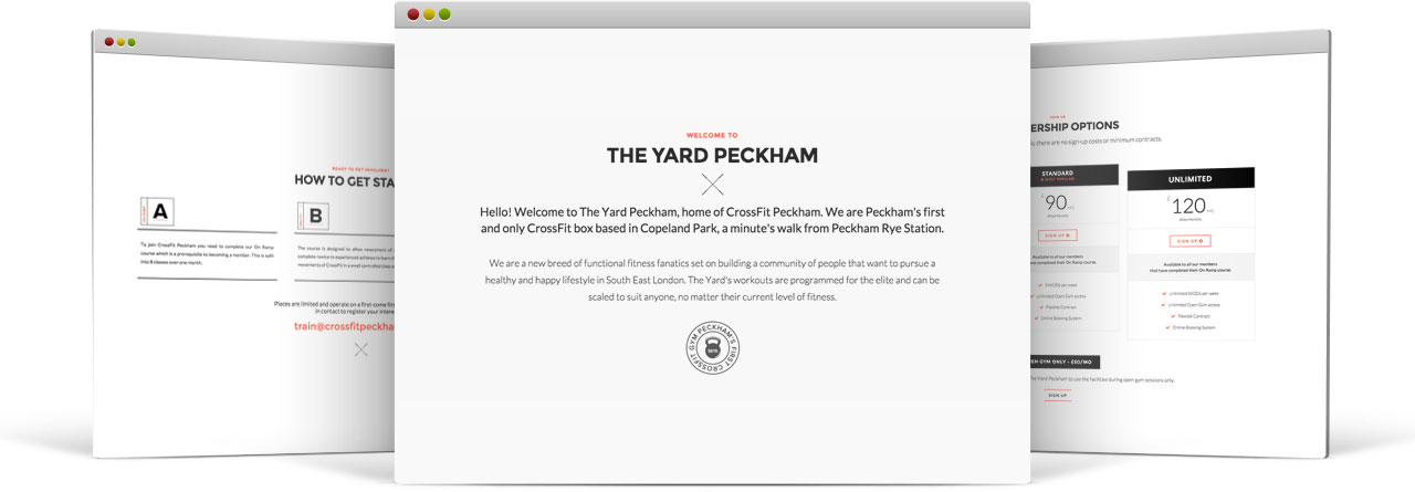 Crossfit Peckham Website Designs